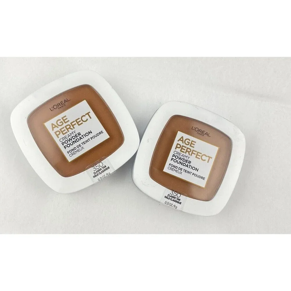 2X-L'Oreal Paris Age Perfect Creamy Powder Foundation 350 Classic Tan